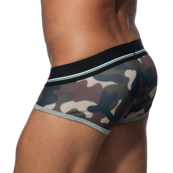 ADDICTED camouflage mesh boxer brief. Athletic quality comfort