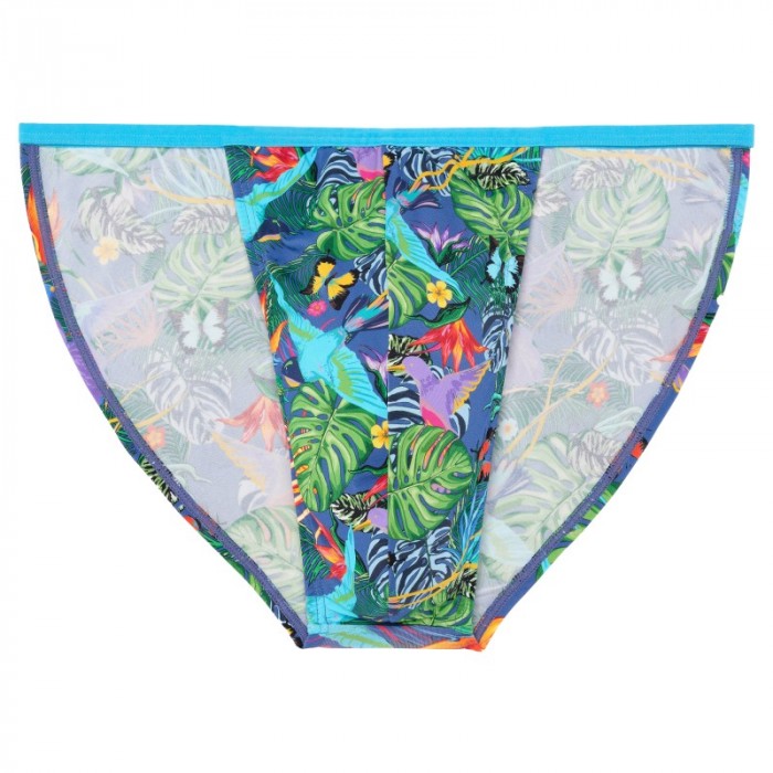 Slip de la marca HOM - Tanga HOM Funky Styles - azul - Ref : 402816 I0RA