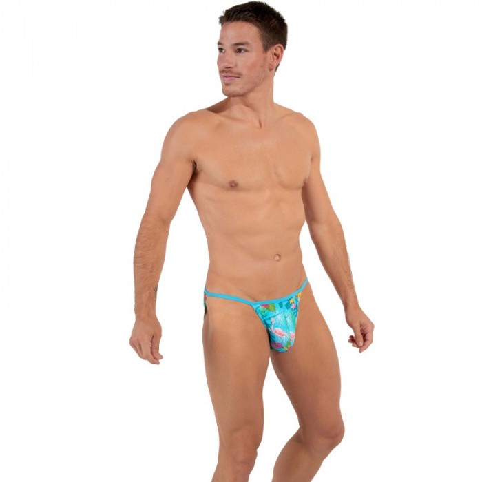 Slip der Marke HOM - Tanga HOM Funky Styles - türkis - Ref : 402816 P0PF