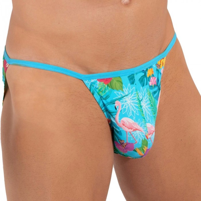 Slip der Marke HOM - Tanga HOM Funky Styles - türkis - Ref : 402816 P0PF