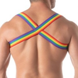 Harness of the brand TOF PARIS - Tof Paris Rainbow X harness - Ref : TOF386RW