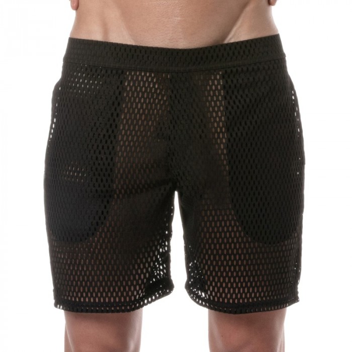 Corto de la marca TOF PARIS - Pantalones cortos largos Tof Paris See Through - negro - Ref : TOF390N