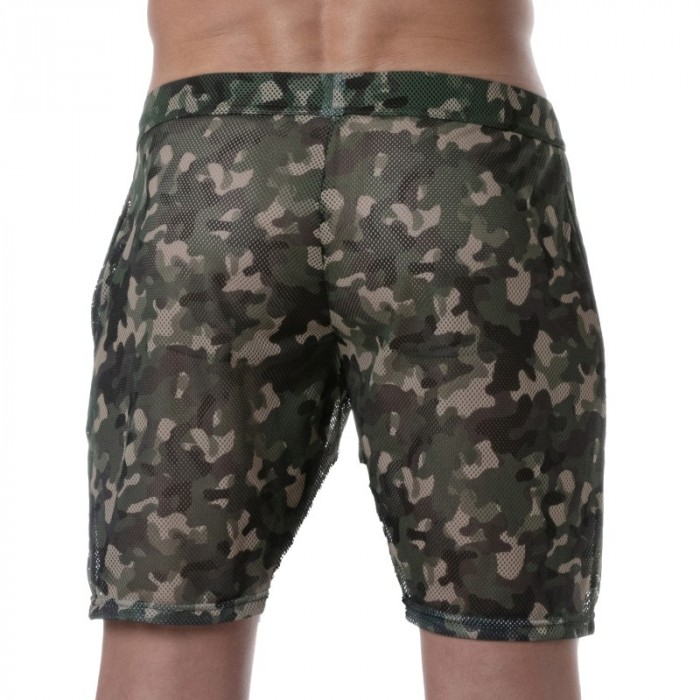 Short of the brand TOF PARIS - Tof Paris See Through Long Shorts - camo - Ref : TOF391CK