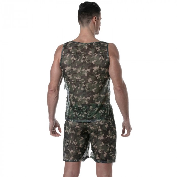 Tank top der Marke TOF PARIS - Tof Paris See Through Tanktop - camo - Ref : TOF393CK