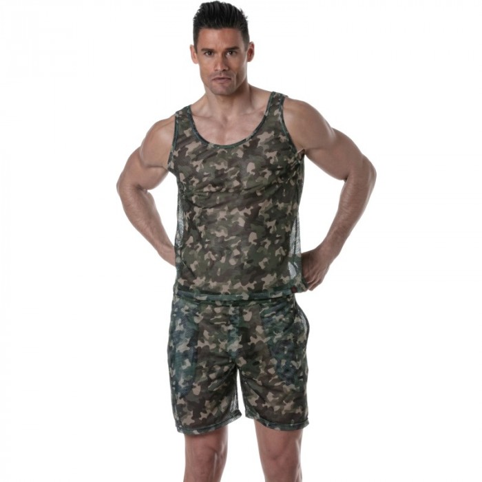 Tank top der Marke TOF PARIS - Tof Paris See Through Tanktop - camo - Ref : TOF393CK