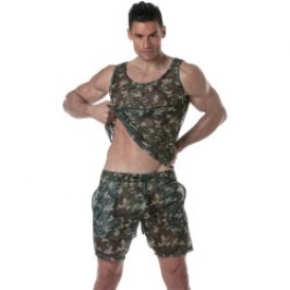 Short of the brand TOF PARIS - Tof Paris See Through Long Shorts - camo - Ref : TOF391CK