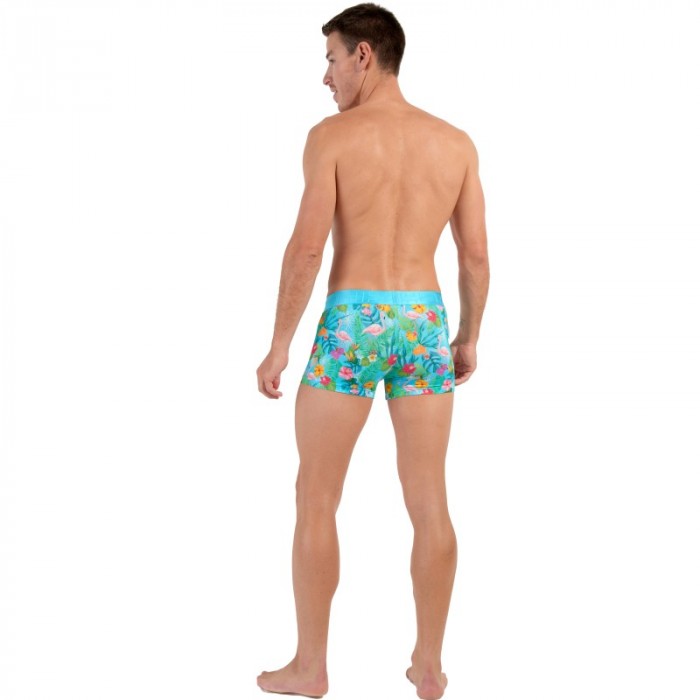 Boxershorts, Shorty der Marke HOM - Boxer HOM HO1 Funky Styles - türkis - Ref : 402818 P0PF