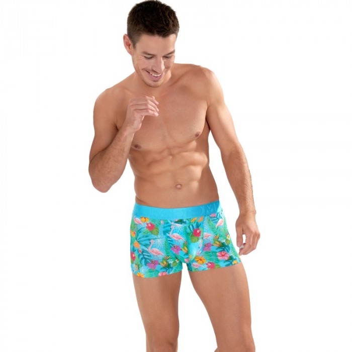 Boxershorts, Shorty der Marke HOM - Boxer HOM HO1 Funky Styles - türkis - Ref : 402818 P0PF