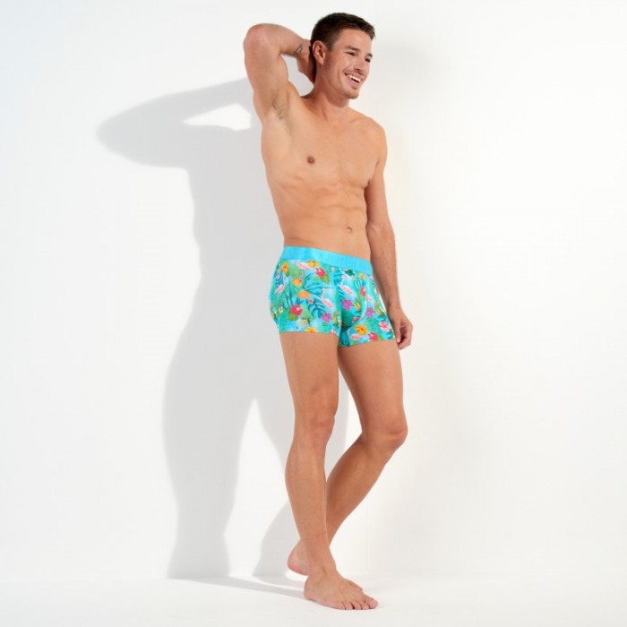 Boxershorts, Shorty der Marke HOM - Boxer HOM HO1 Funky Styles - türkis - Ref : 402818 P0PF