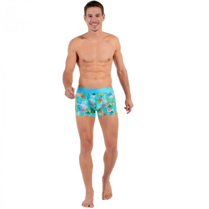 Boxershorts, Shorty der Marke HOM - Boxer HOM HO1 Funky Styles - türkis - Ref : 402818 P0PF