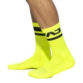 Chaussettes & socquettes de la marque ADDICTED - Chaussettes AD néon - jaune - Ref : AD1217 C31