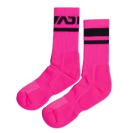 Chaussettes & socquettes de la marque ADDICTED - Chaussettes AD néon - rose - Ref : AD1217 C34