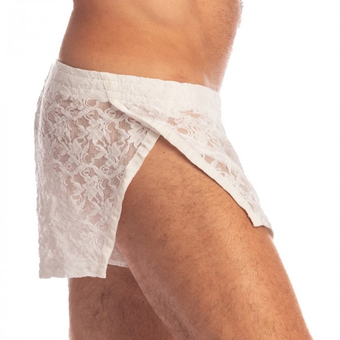 Short of the brand L HOMME INVISIBLE - White Lotus - Aero Freedom Shorts - Ref : HW179 ARA 002