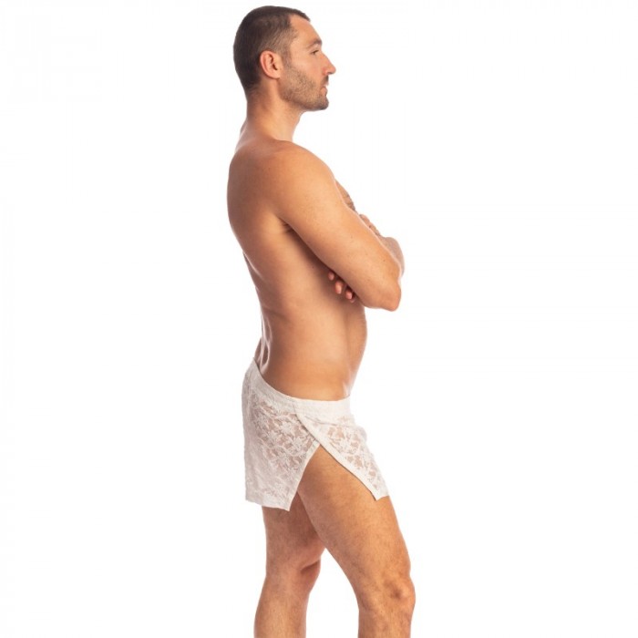 Short of the brand L HOMME INVISIBLE - White Lotus - Aero Freedom Shorts - Ref : HW179 ARA 002