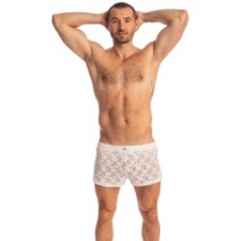 Kurze der Marke L HOMME INVISIBLE - White Lotus - Aero Freedom Shorts - Ref : HW179 ARA 002