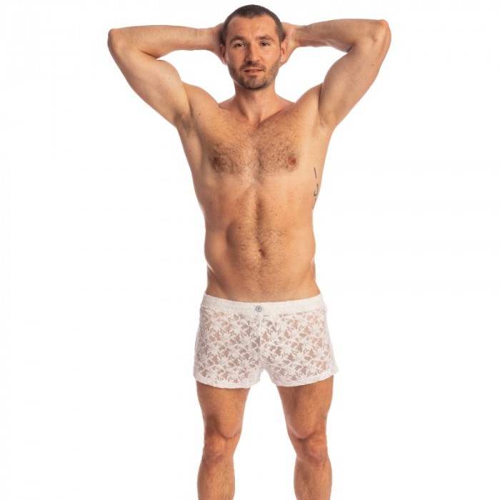 Kurze der Marke L HOMME INVISIBLE - White Lotus - Aero Freedom Shorts - Ref : HW179 ARA 002