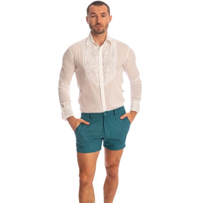 Corto de la marca L HOMME INVISIBLE - Udaipur Aqua - Pantalones cortos - Ref : RW01 UDA 040