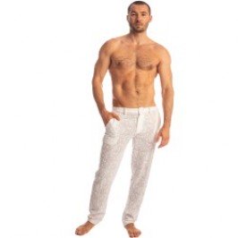 Pantalon de la marque L HOMME INVISIBLE - Udaipur Blanc - Pantalon - Ref : RW02 UDA 002