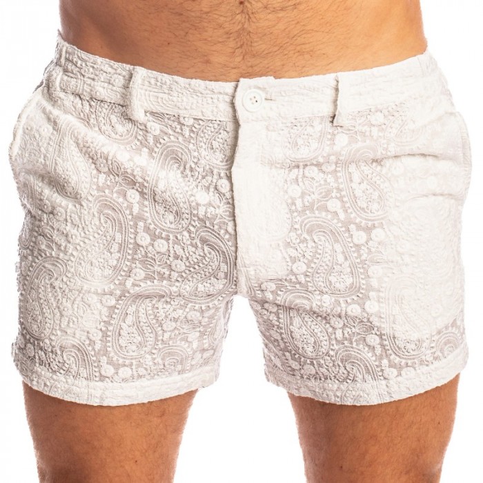 Corto de la marca L HOMME INVISIBLE - Udaipur Blanco - Pantalones cortos - Ref : RW01 UDA 002