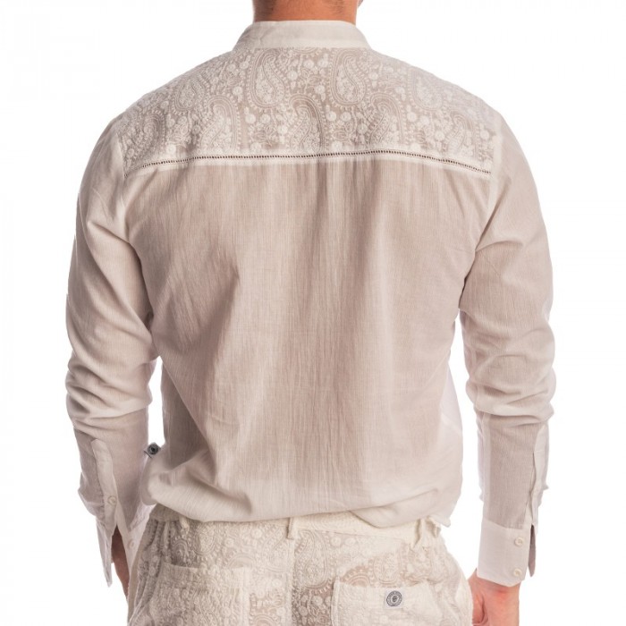 Haut lounge de la marque L HOMME INVISIBLE - Udaipur Blanc - Tunique - Ref : HW123 UDA 002