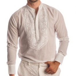 Haut lounge de la marque L HOMME INVISIBLE - Udaipur Blanc - Tunique - Ref : HW123 UDA 002