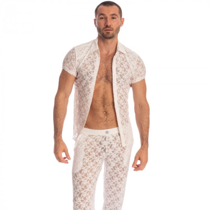 Shirt der Marke L HOMME INVISIBLE - White Lotus - Hemd - Ref : HW122 ARA 002