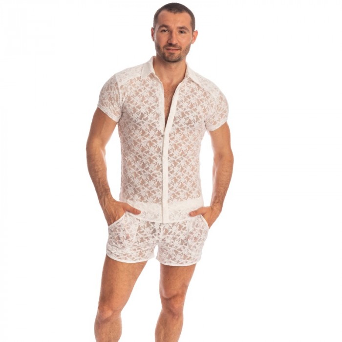 Camicia del marchio L HOMME INVISIBLE - White Lotus - Camicia - Ref : HW122 ARA 002