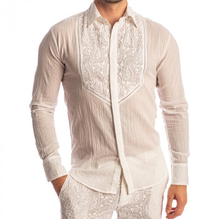 Camicia del marchio L HOMME INVISIBLE - Udaipur Bianco - Camicia - Ref : HW126 UDA 002