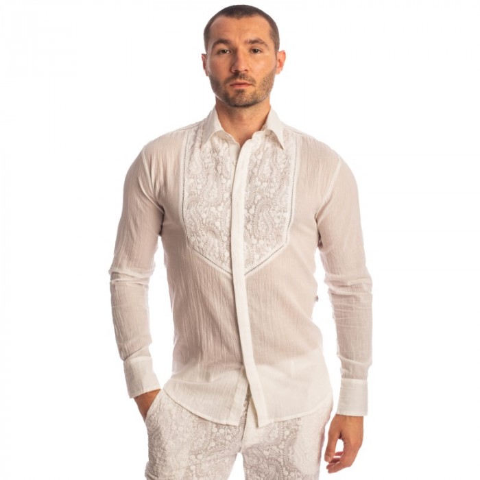 Camisa de la marca L HOMME INVISIBLE - Udaipur Blanco - Camisa - Ref : HW126 UDA 002