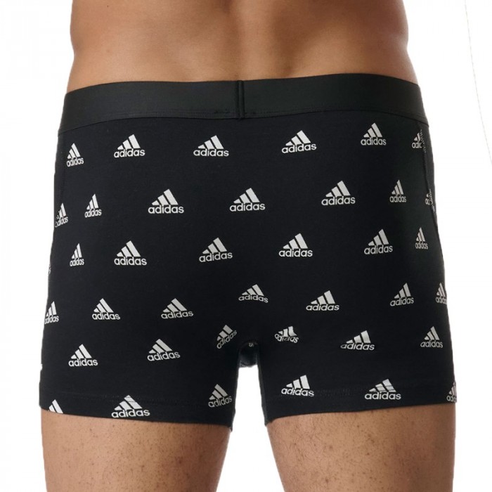 Lots de la marque ADIDAS - Lot de 2 boxers Active Flex Cotton Adidas Sport - bleu et noir à logo - Ref : IB01 0913