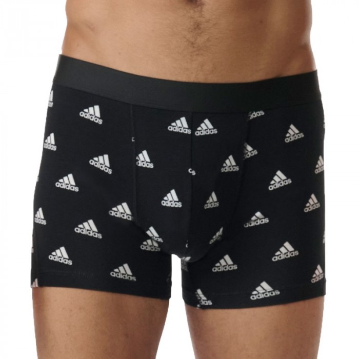 Lots de la marque ADIDAS - Lot de 2 boxers Active Flex Cotton Adidas Sport - bleu et noir à logo - Ref : IB01 0913