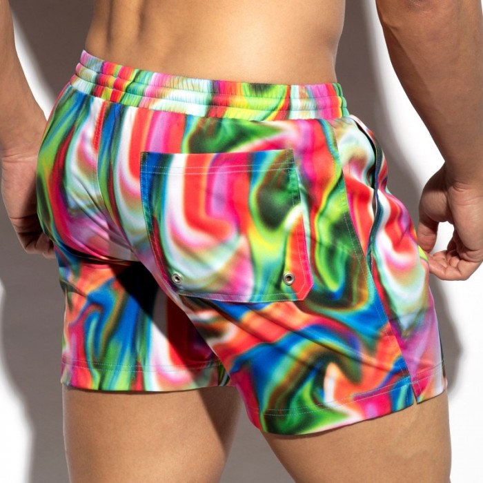 Bath Shorts of the brand ES COLLECTION - Short de bain Trippy - Ref : 2404 C08