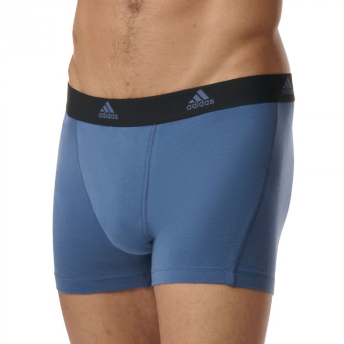 Packs der Marke ADIDAS - Adidas Sport - Active Flex Boxershorts aus Baumwolle 3er-Pack schwarz, grau & camo grey - Ref : IB00 09