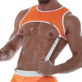 Harness of the brand TOF PARIS - Tof Paris Orange Neon Mesh Harness - Ref : TOF242OF