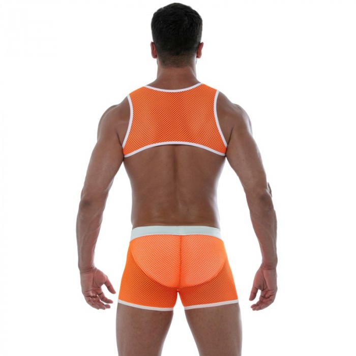 Harness of the brand TOF PARIS - Tof Paris Orange Neon Mesh Harness - Ref : TOF242OF