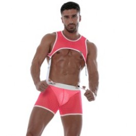 Harness of the brand TOF PARIS - Tof Paris Pink Neon Mesh Harness - Ref : TOF242PF