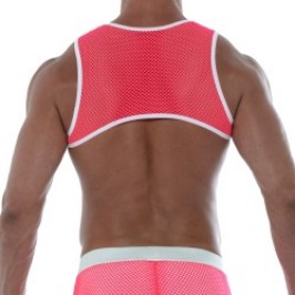 Harness of the brand TOF PARIS - Tof Paris Pink Neon Mesh Harness - Ref : TOF242PF