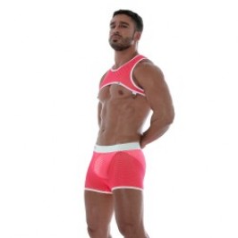 Harness of the brand TOF PARIS - Tof Paris Pink Neon Mesh Harness - Ref : TOF242PF