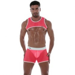 Harness of the brand TOF PARIS - Tof Paris Pink Neon Mesh Harness - Ref : TOF242PF