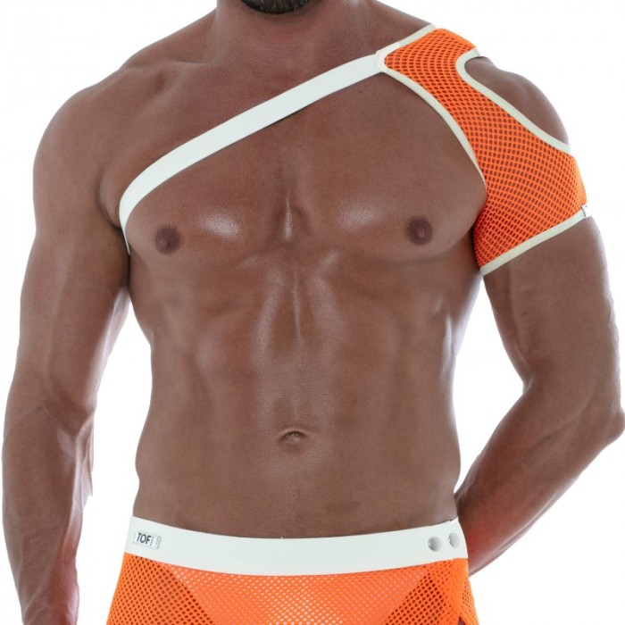 Harness of the brand TOF PARIS - Tof Paris Neon Mesh Shoulder Harness Orange - Ref : TOF244OF