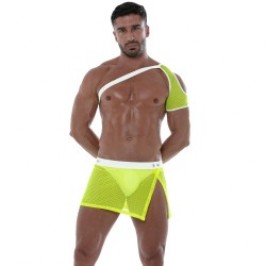 Harness of the brand TOF PARIS - Tof Paris Neon Mesh Shoulder Harness Yellow - Ref : TOF244JF