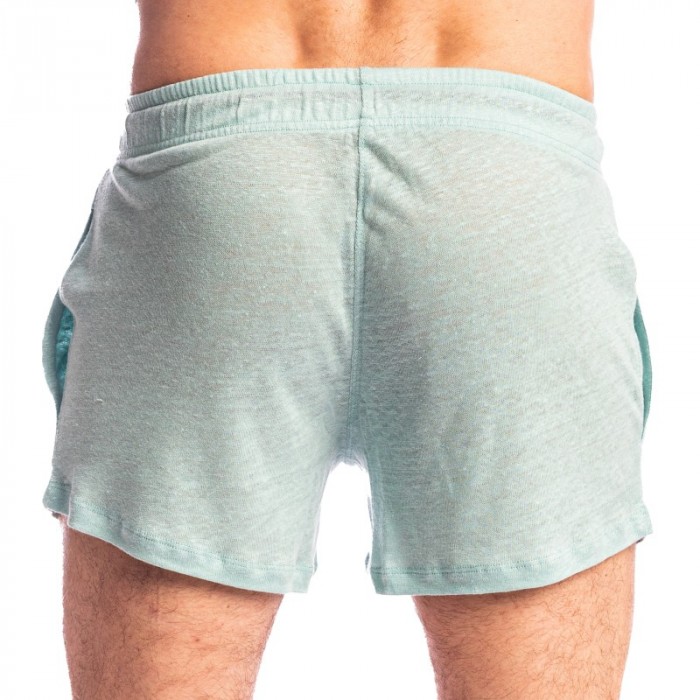 Corto de la marca L HOMME INVISIBLE - Nieuport Turquesa - Pantalones cortos de estar por casa L Homme Invisible - Ref : RW29 NIE