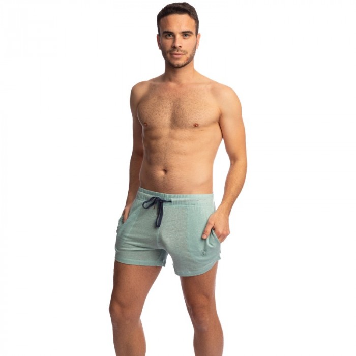 Corto de la marca L HOMME INVISIBLE - Nieuport Turquesa - Pantalones cortos de estar por casa L Homme Invisible - Ref : RW29 NIE