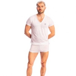 Breve del marchio L HOMME INVISIBLE - Nieuport Bianco - Short Freedom L Homme Invisible - Ref : HW129 NIE 002