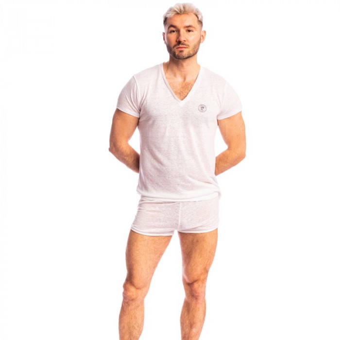 Short of the brand L HOMME INVISIBLE - Nieuport White - Freedom Short L Homme Invisible - Ref : HW129 NIE 002