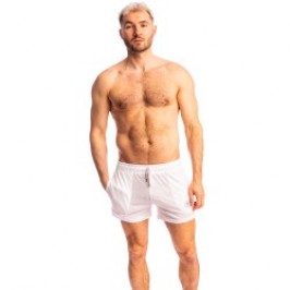 Short de la marque L HOMME INVISIBLE - Nieuport Blanc - Short Lounge Court L Homme Invisible - Ref : RW29 NIE 002