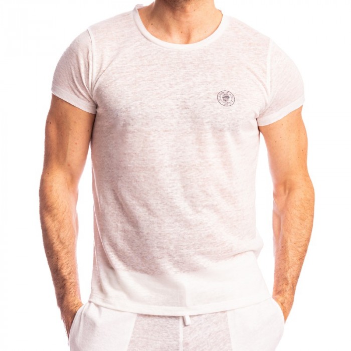 Maniche del marchio L HOMME INVISIBLE - Nieuport Bianco - T-shirt girocollo L Homme Invisible - Ref : RW32 NIE 002