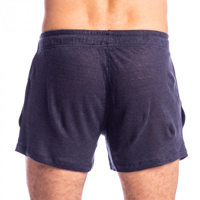 Short de la marque L HOMME INVISIBLE - Nieuport Marine - Short Lounge Court L Homme Invisible - Ref : RW29 NIE M47