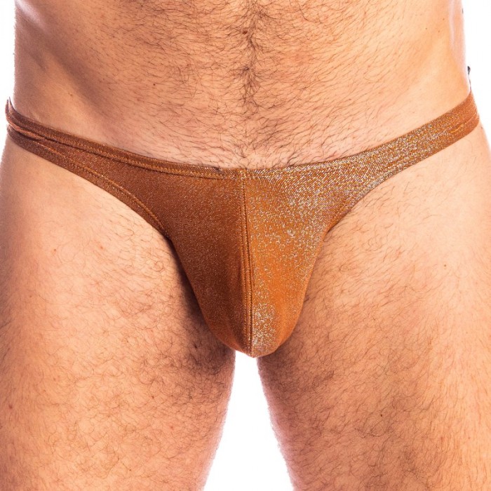 String de la marque L HOMME INVISIBLE - Desert Gold - String Bikini L Homme Invisible - Ref : UW26 DEG