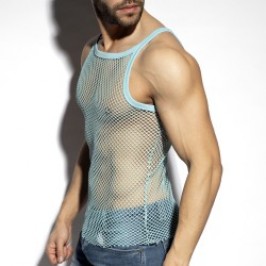 Tank top of the brand ES COLLECTION - copy of Beachy Tank Net - black - Ref : TS336 C23